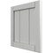 Ekena Millwork 12"W x 12"H True Fit PVC Framed Board-n-Batten Shutters Sample, Hailstorm Gray SAMPLE-TFPBFST - alternate 3
